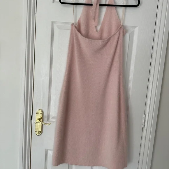 Ralph Lauren Knit, dusty pink dress, Sz Lg - Picture 2 of 3